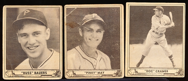 1940 Playball Bb- 3 Cards