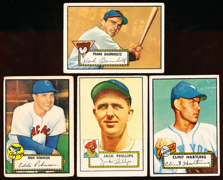 1952 Topps Bb- 4 Diff
