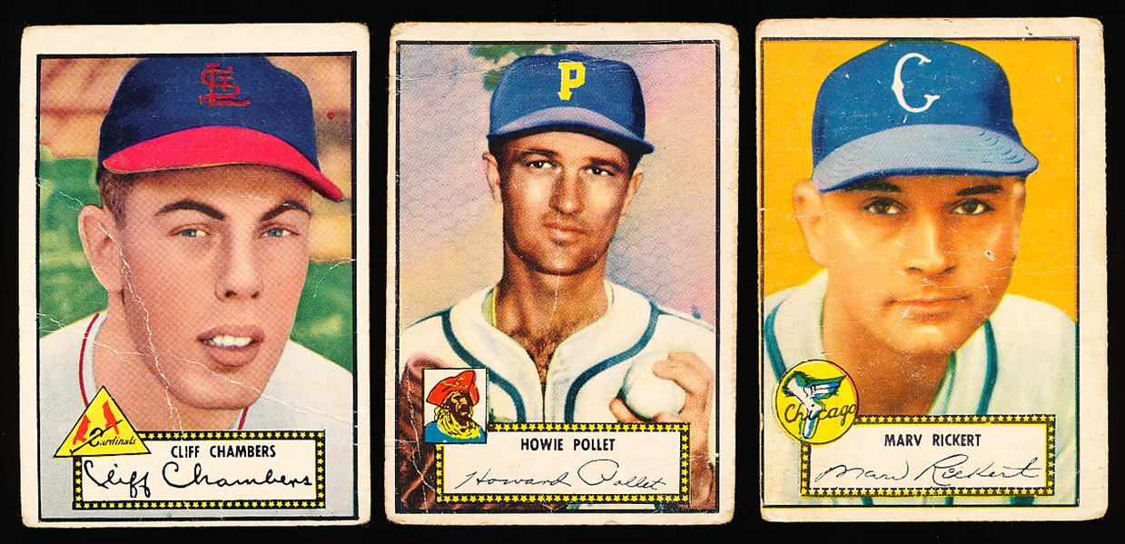 1952 Topps Bb- 7 Cards