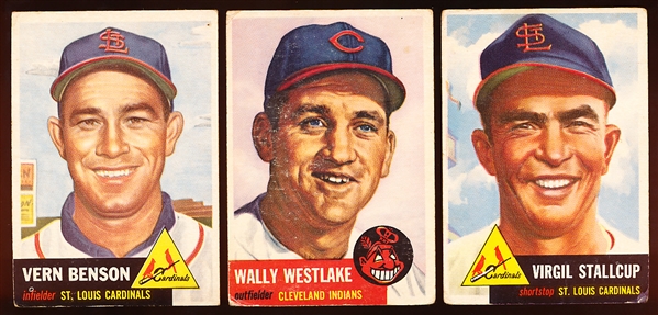 1953 Topps Bb- 11 Cards