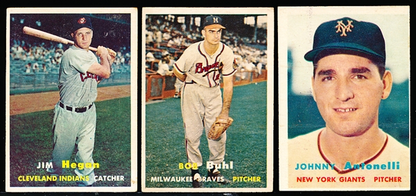 1957 Topps Bb- 13 Cards