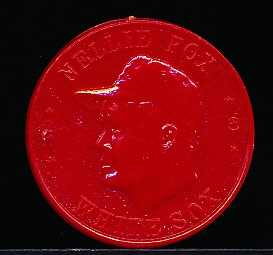 1959 Armour Baseball Coin- Nellie Fox, White Sox- Red Coin