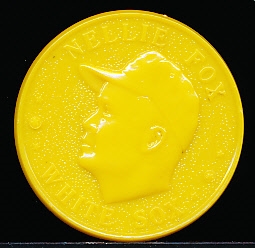1960 Armour Baseball Coin- Nellie Fox, White Sox- Light Yellow