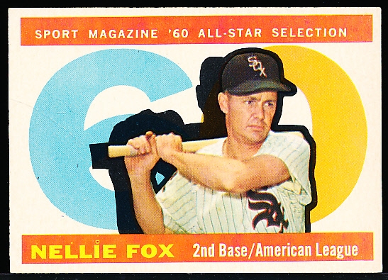 1960 Topps Baseball- #555 Nellie Fox All Star Hi#