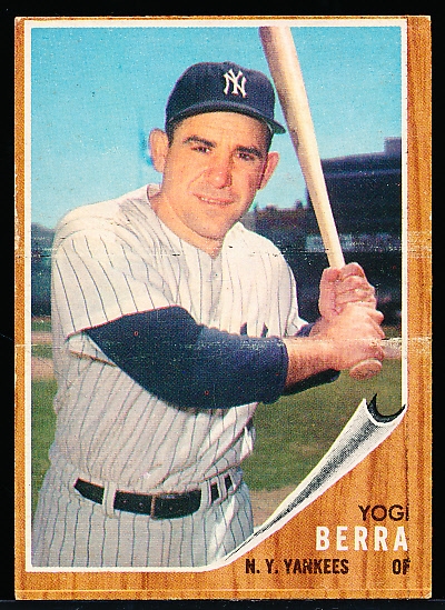 1962 Topps Bb- #360 Yogi Berra, Yankees