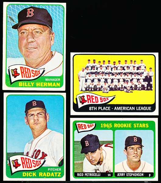 1965 Topps Bb- 4 Diff Boston Red Sox