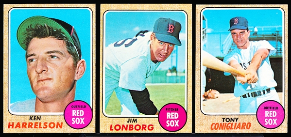 1968 Topps Bb- 28 Diff Boston Red Sox