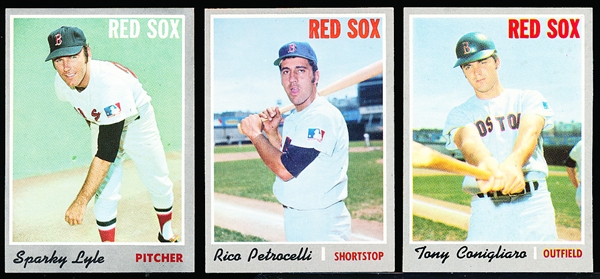 1970 Topps Bb- 18 Diff Boston Red Sox