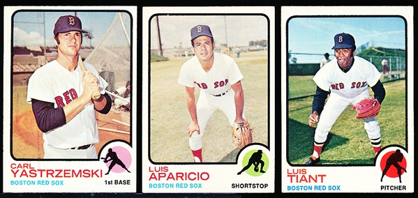 1973 Topps Bb- 21 Diff Boston Red Sox