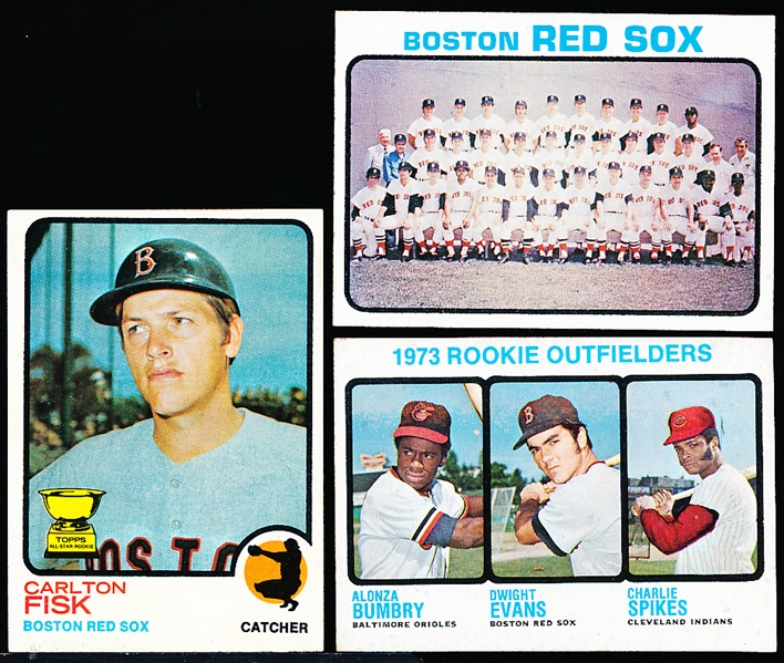 1973 Topps Bb- 8 Diff Boston Red Sox