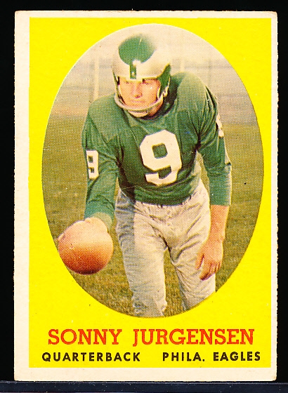 1958 Topps Fb- #90 Sonny Jurgenson RC