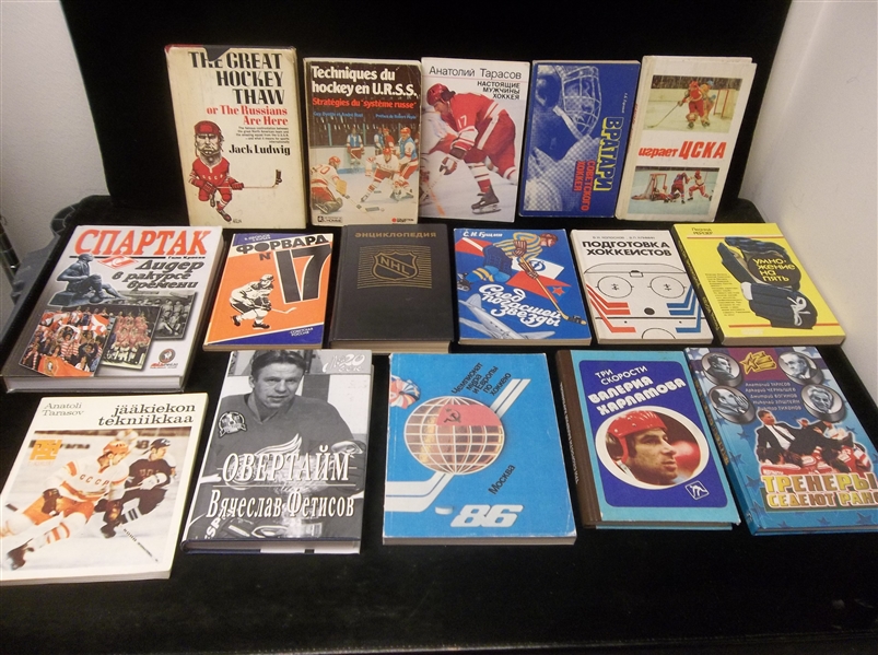Over 30 Russian Hockey Books! Large Clean-Up Group