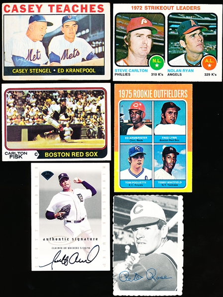 Six Baseball Cards