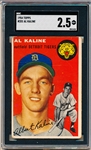 1954 Topps Baseball- #201 Al Kaline, Tigers- SGC 2.5 (Good+)