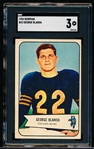 1954 Bowman Football- #23 George Blanda RC, Bears- SGC 3 (Vg)
