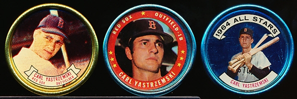 Carl Yastrzemski Topps Baseball Coins- 3 Diff