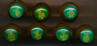 1970 Chemtoy Superballs- 7 Diff Chicago Cubs