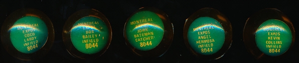 1970 Chemtoy Superballs- 5 Diff Montreal Expos