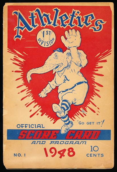 1948 Phila A’s Baseball Program- vs. Boston Red Sox