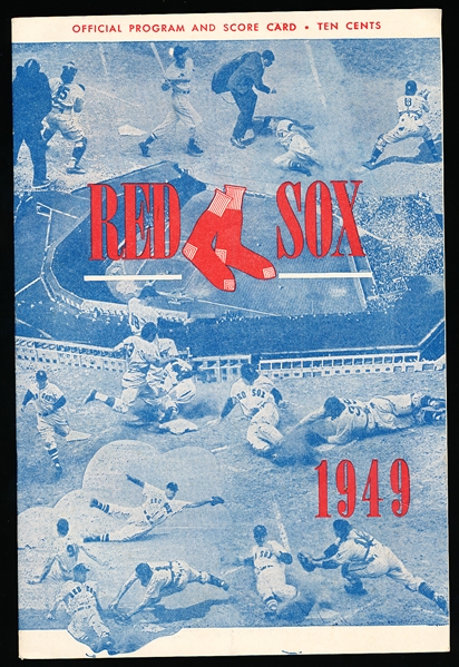 1949 Boston Red Sox Program vs. Phila A’s