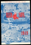 1949 Boston Red Sox Program vs. Phila A’s