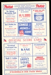 1949 Washington Senators Scorecard vs. Phila A’s