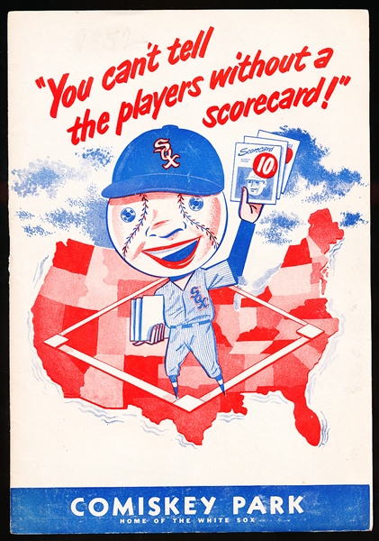 1952 Chicago White Sox Program vs. Detroit Tigers
