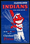 1954 Cleveland Indians Program vs. Chicago White Sox