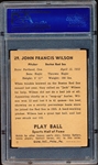 1941 Playball Baseball- #29 Jack Wilson, Boston Red Sox- PSA Vg-Ex 4 