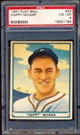 1941 Playball Baseball- #33 Happy Milnar, Cleveland Indians- PSA Vg-Ex 4