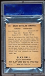 1941 Playball Baseball- #37 Bruce “Soupy” Campbell, Tigers- PSA Vg 3