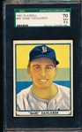 1941 Playball Baseball- #49 Babe Dahlgren, Boston Braves- SGC 70 (Ex+ 5.5)- undated back