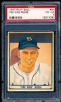 1941 Playball Baseball- #54 Pee Wee Reese, Dodgers- PSA Vg-Ex 4 – Hi#