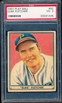 1941 Playball Baseball- #62 Elbie Fletcher, Pirates- PSA Vg 3- Hi#