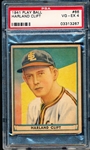 1941 Playball Baseball- #66 Harland Clift, St. Louis Browns- PSA Vg-Ex 4 – Hi#