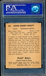 1941 Playball Baseball- #68 Jack Knott, Phil A’s- PSA Ex 5 – Hi#