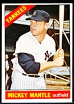 1966 O-Pee-Chee Baseball- #50 Mickey Mantle, Yankees