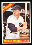 1966 Topps Baseball- #50 Mickey Mantle, Yankees