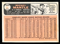 1966 Topps Baseball- #50 Mickey Mantle, Yankees