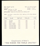 1965 Kahn’s Baseball- Max Alvis, Cleveland