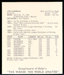 1965 Kahn’s Baseball- Leo Cardenas, Cinc Reds