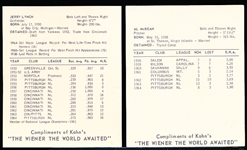 1965 Kahn’s Baseball- 2 Diff Pirates