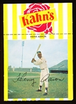 1968 Kahn’s Baseball with Tab- Hank Aaron, Braves