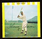 1968 Kahn’s Baseball - No Tab- Hank Aaron, Braves