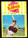 1968 Kahn’s Baseball with Tab- Matty Alou, Pirates