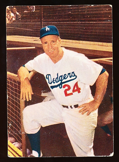 1960 Morrell Meats Bb- Walt Alston, Dodgers