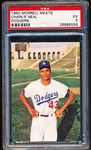 1960 Morrell Meats Bb- Charlie Neal- PSA Ex 5