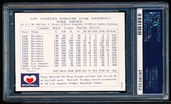 1960 Morrell Meats Bb- Duke Snider, Dodgers- PSA Vg-Ex+ 4.5