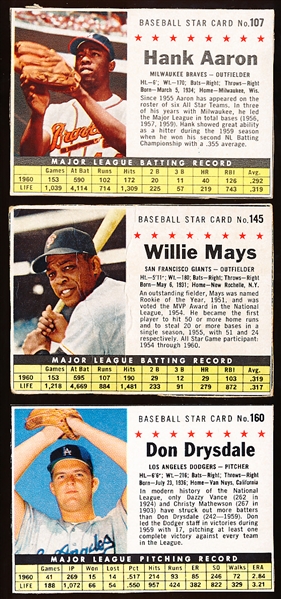 1961 Post Cereal Bb- 4 Diff- Box Issues