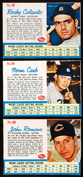 1962 Post Cereal Bb- 6 Diff
